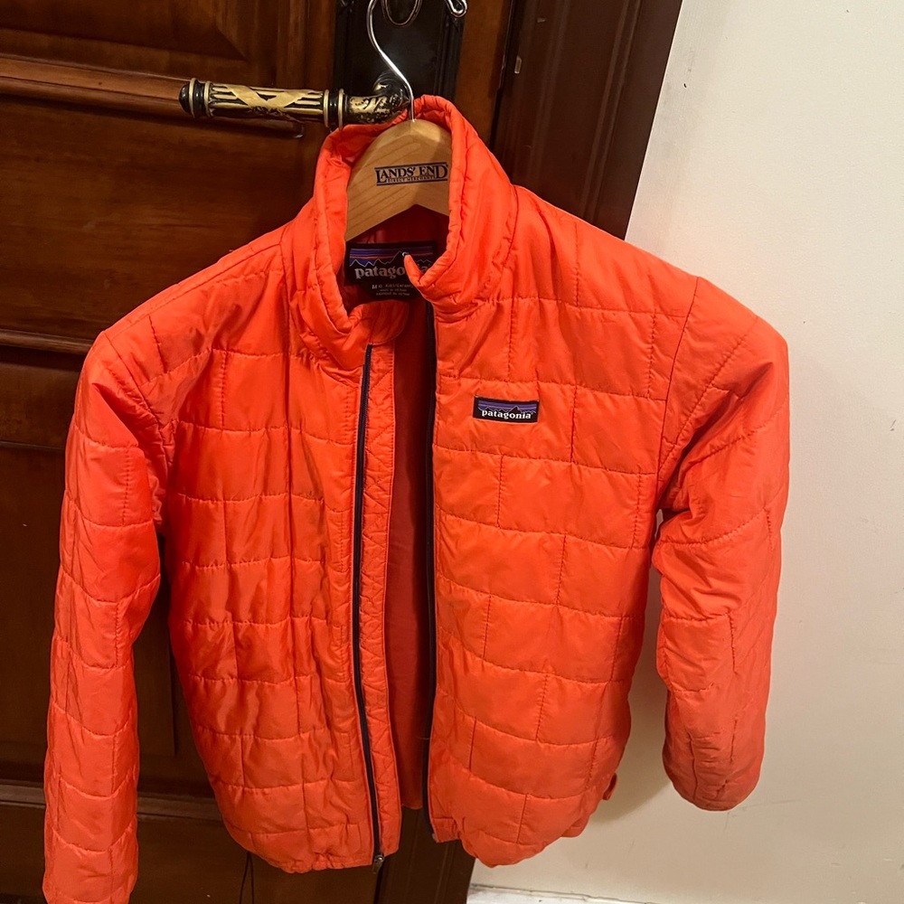 Patagonia Kids Bright Orange Puffer Jacket